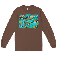 Chestnut gemstone cowhide glitter background Long Sleeve Tee - Artiststas