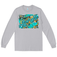 Moon Dust gemstone cowhide glitter background Long Sleeve Tee - Artiststas