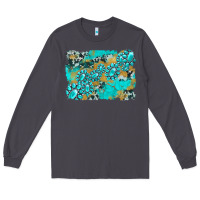 Smoke gemstone cowhide glitter background Long Sleeve Tee - Artiststas