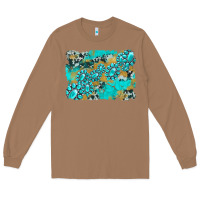 Toasted Coconut gemstone cowhide glitter background Long Sleeve Tee - Artiststas