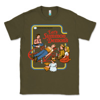 Army Green let's summon demons Classic Tee - linhVisuals