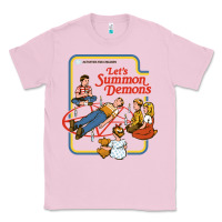 Bubblegum Pink let's summon demons Classic Tee - linhVisuals