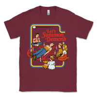Burgundy let's summon demons Classic Tee - linhVisuals