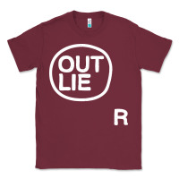 Burgundy outlier Classic Tee - linhVisuals