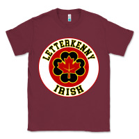 Burgundy letterkenny irish shoresy shamrock Classic Tee - linhVisuals