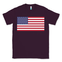 Plum american flag Classic Tee - linhVisuals