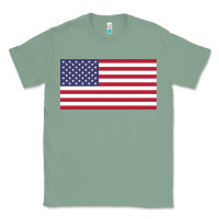 Sage american flag Classic Tee - linhVisuals