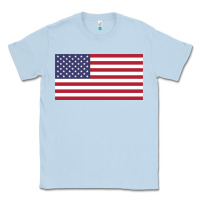 Dusty Blue american flag Classic Tee - linhVisuals