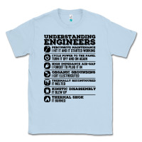 Dusty Blue understanding engineers funny Classic Tee - linhVisuals