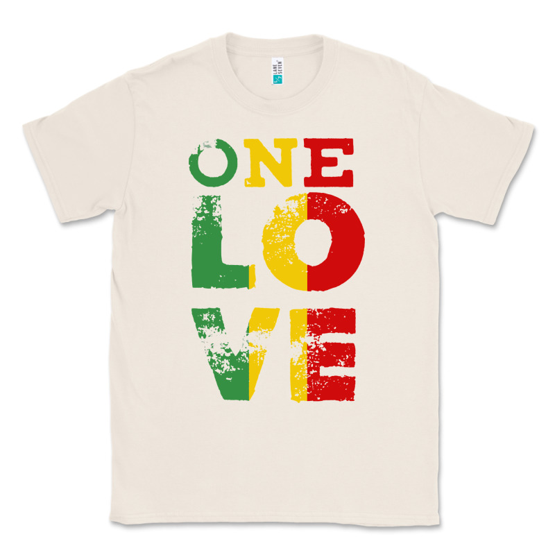One Love Rasta Reggae Classic Tee by linhVisuals | Teevron