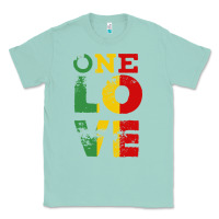 Seafoam one love rasta reggae Classic Tee - linhVisuals