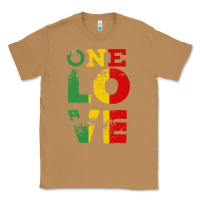 Toasted Coconut one love rasta reggae Classic Tee - linhVisuals