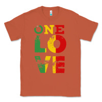 Copper one love rasta reggae Classic Tee - linhVisuals