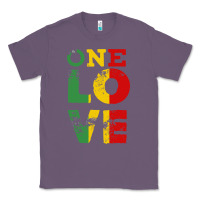 Lavender one love rasta reggae Classic Tee - linhVisuals