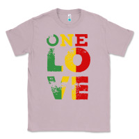 Lilac one love rasta reggae Classic Tee - linhVisuals