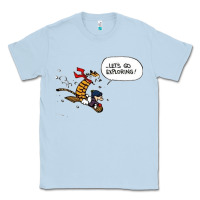 Dusty Blue calvin Classic Tee - linhVisuals