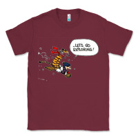 Burgundy calvin Classic Tee - linhVisuals