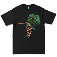 Black white pine cone Premium Tee - LillyAllenDesigns