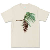 Bone white pine cone Premium Tee - LillyAllenDesigns