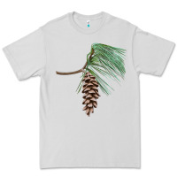 Dove Grey white pine cone Premium Tee - LillyAllenDesigns
