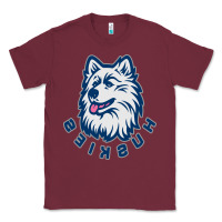 Burgundy HUSKIES Classic Tee - linhVisuals
