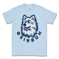 Dusty Blue HUSKIES Classic Tee - linhVisuals
