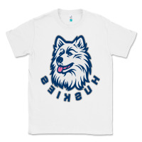 White HUSKIES Classic Tee - linhVisuals