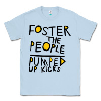 Dusty Blue Foster The People Pumped Up Kicks Classic Tee - linhVisuals