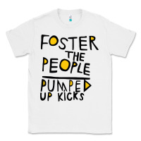 White Foster The People Pumped Up Kicks Classic Tee - linhVisuals