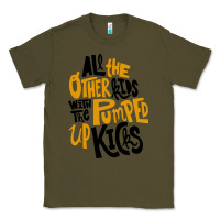 Army Green Foster The People Pumped Up Kicks Classic Tee - linhVisuals
