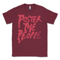 Burgundy Foster The People Classic Tee - linhVisuals