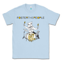 Dusty Blue Foster The People Helena Beat Classic Tee - linhVisuals