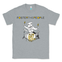 Heather Grey Foster The People Helena Beat Classic Tee - linhVisuals