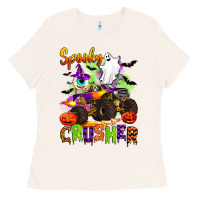 Bone spooky cruhser with monster truck Ladies Tee - Artiststas