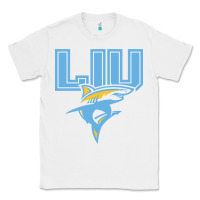 White long island university sharks Classic Tee - linhVisuals
