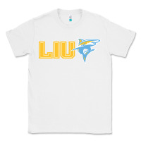 White long island university sharks Classic Tee - linhVisuals