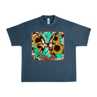 Midnight Navy pisces turquoise cowhide Urban Heavy Tee - RanaPortraitStore