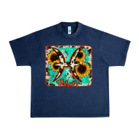 Navy pisces turquoise cowhide Urban Heavy Tee - RanaPortraitStore
