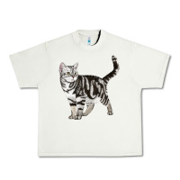 Pistachio American Shorthair Cat Urban Heavy Tee - LillyAllenDesigns