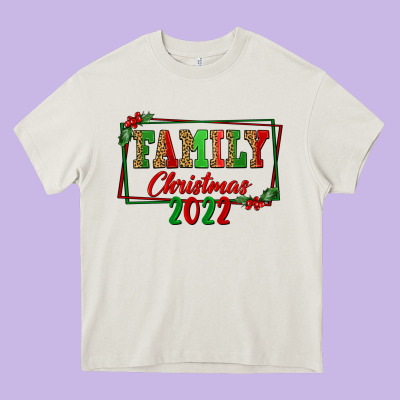 Family Christmas 2022 Heavy Core Tee Designed By Fadigitalartstudio