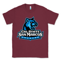 Burgundy The cal state san marcos cougars Classic Tee - linhVisuals