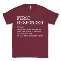 Burgundy first responder  definition design Classic Tee - linhVisuals