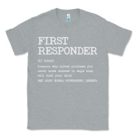 Heather Grey first responder  definition design Classic Tee - linhVisuals