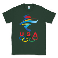 Sports Green USA OLYMPIC RINGS Classic Tee - linhVisuals