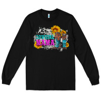 Black cowgirl mama with boots and sunflowers and cowhide Long Sleeve Tee - Artiststas
