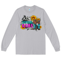 Moon Dust cowgirl mama with boots and sunflowers and cowhide Long Sleeve Tee - Artiststas