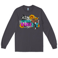 Smoke cowgirl mama with boots and sunflowers and cowhide Long Sleeve Tee - Artiststas