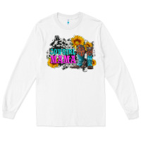 White cowgirl mama with boots and sunflowers and cowhide Long Sleeve Tee - Artiststas