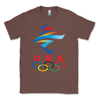 Chestnut USA OLYMPIC RINGS Classic Tee - linhVisuals