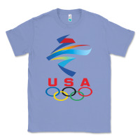 Colony Blue USA OLYMPIC RINGS Classic Tee - linhVisuals